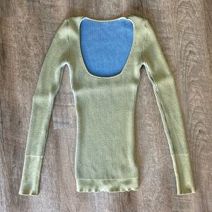 Jacquemus two tone ribbed knit